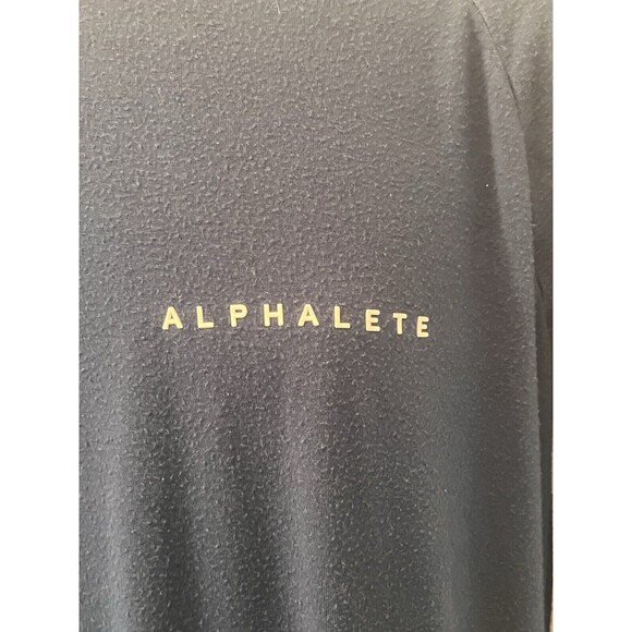 Alphalete Long Sleeve T shirt Mens M Teal Blue Pump Cover Workout Athleisure Gym - Picture 3 of 4